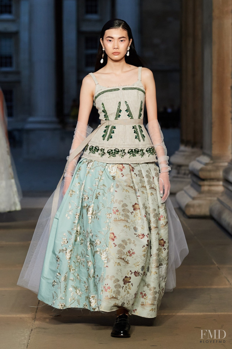 Sherry Shi featured in  the Erdem fashion show for Spring/Summer 2023