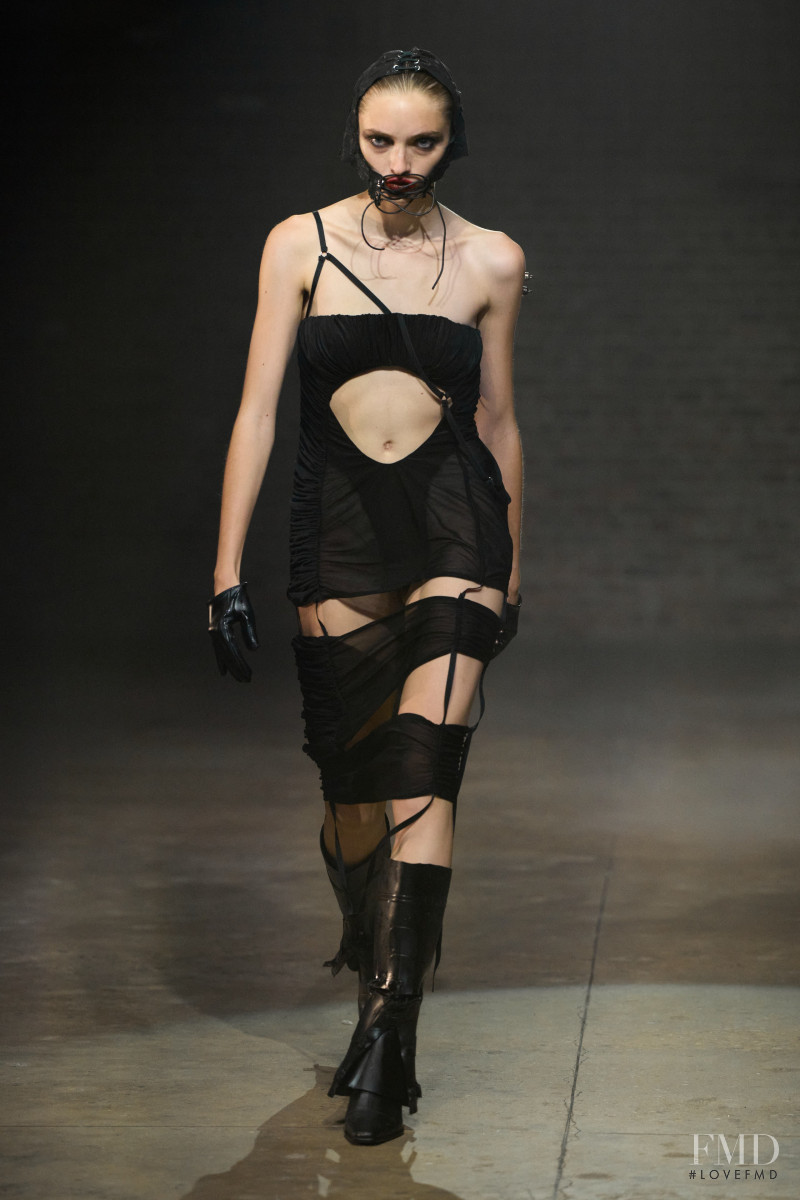 Anna Patten featured in  the Elena Velez fashion show for Spring/Summer 2023