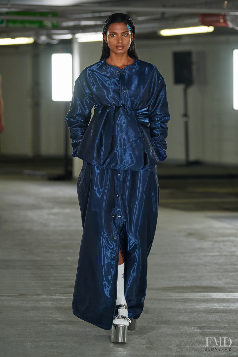 Sona Marciel featured in  the Edward Crutchley fashion show for Spring/Summer 2023