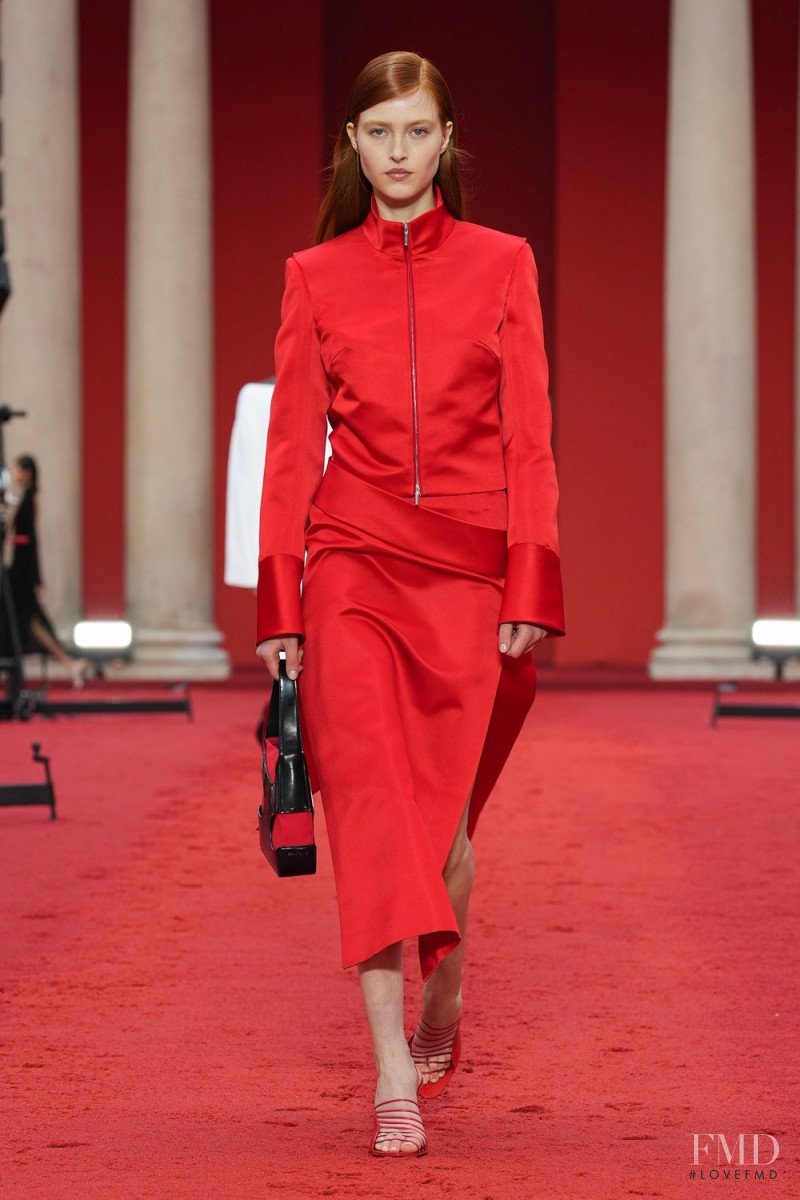 Jadi Wegener featured in  the Salvatore Ferragamo fashion show for Spring/Summer 2023