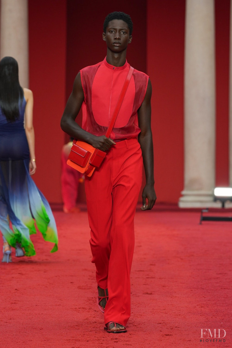 Douta Sidibe featured in  the Salvatore Ferragamo fashion show for Spring/Summer 2023