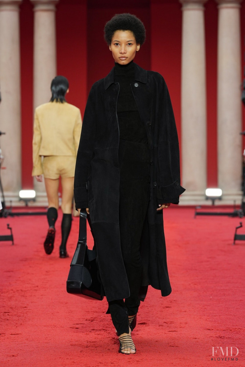 Lineisy Montero featured in  the Salvatore Ferragamo fashion show for Spring/Summer 2023