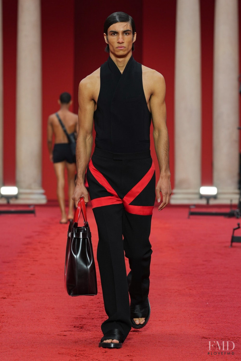Duncan Yair featured in  the Salvatore Ferragamo fashion show for Spring/Summer 2023