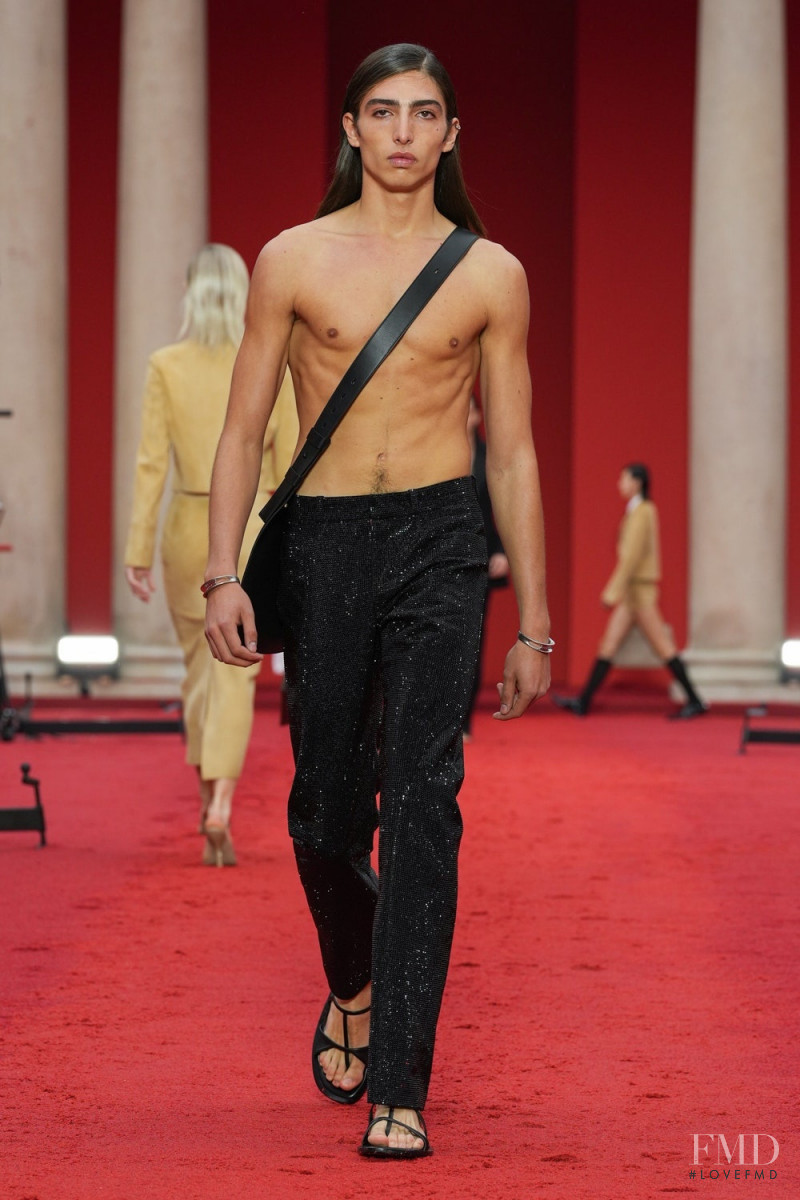 Antoine Puylaert featured in  the Salvatore Ferragamo fashion show for Spring/Summer 2023