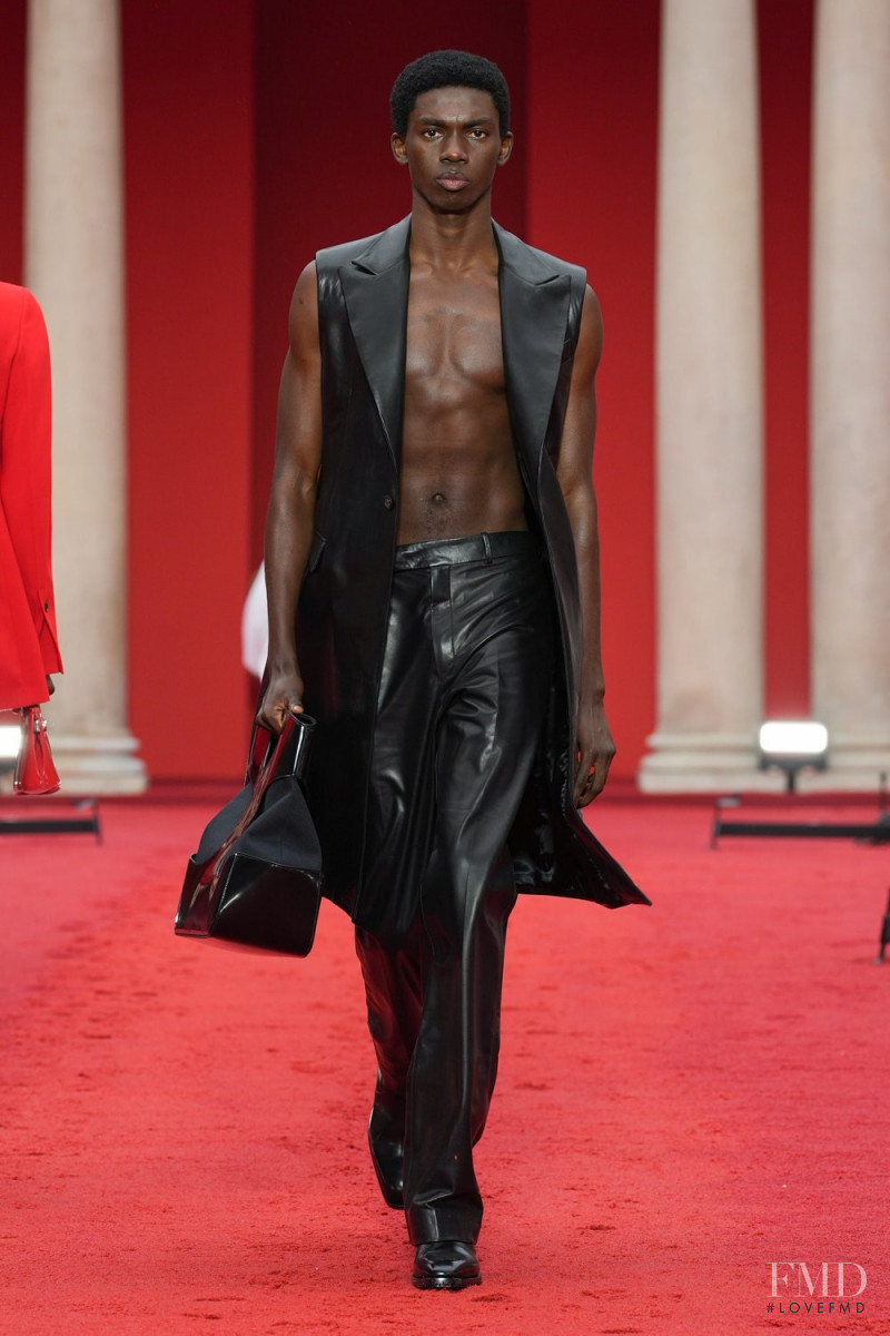 Ottawa Kwami featured in  the Salvatore Ferragamo fashion show for Spring/Summer 2023