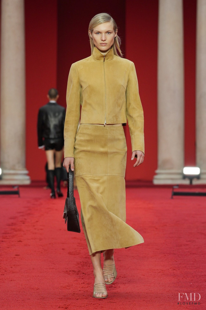 Jessica Picton Warlow featured in  the Salvatore Ferragamo fashion show for Spring/Summer 2023