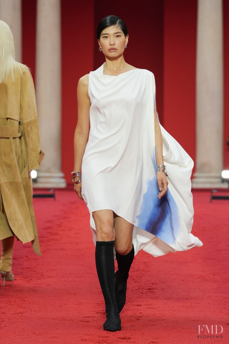 Stephanie Shiu featured in  the Salvatore Ferragamo fashion show for Spring/Summer 2023