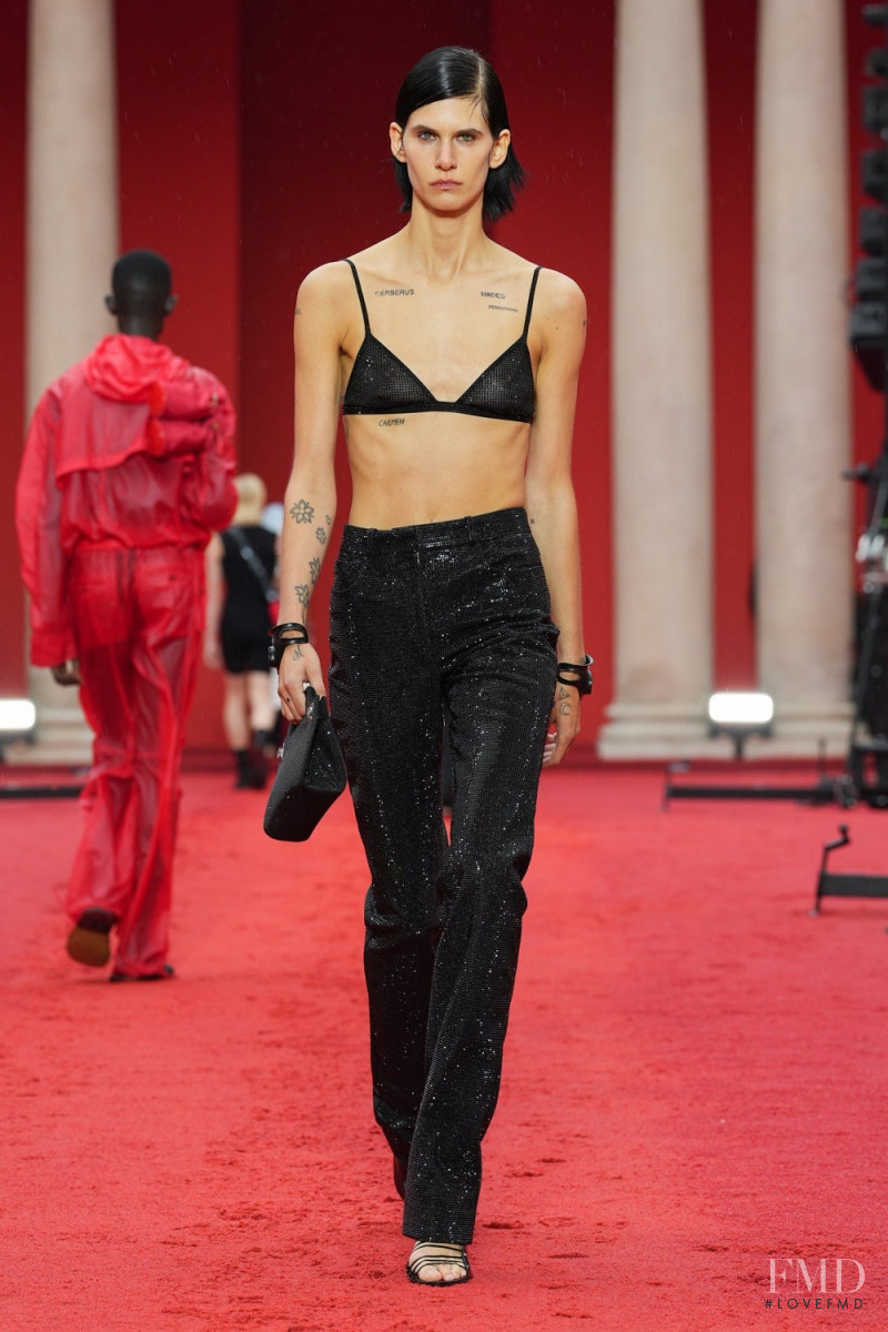 Niki Geux featured in  the Salvatore Ferragamo fashion show for Spring/Summer 2023