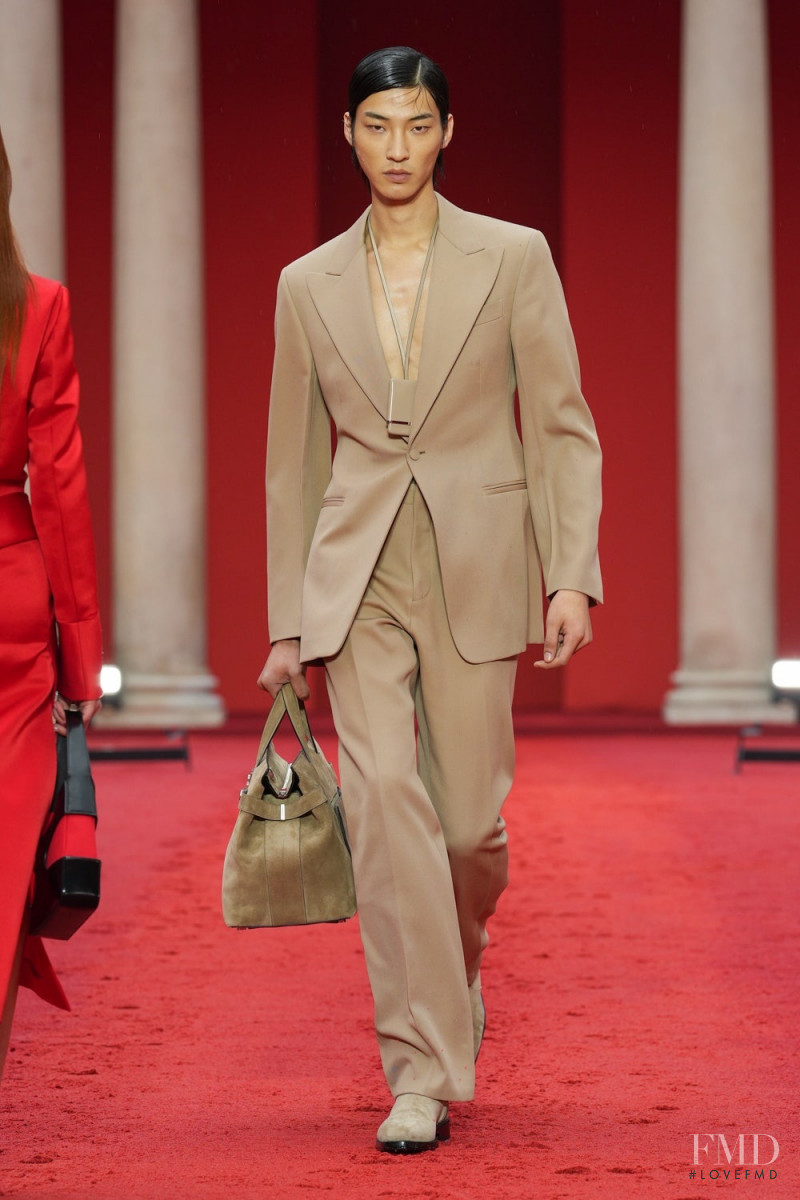 Jae Hyung An featured in  the Salvatore Ferragamo fashion show for Spring/Summer 2023