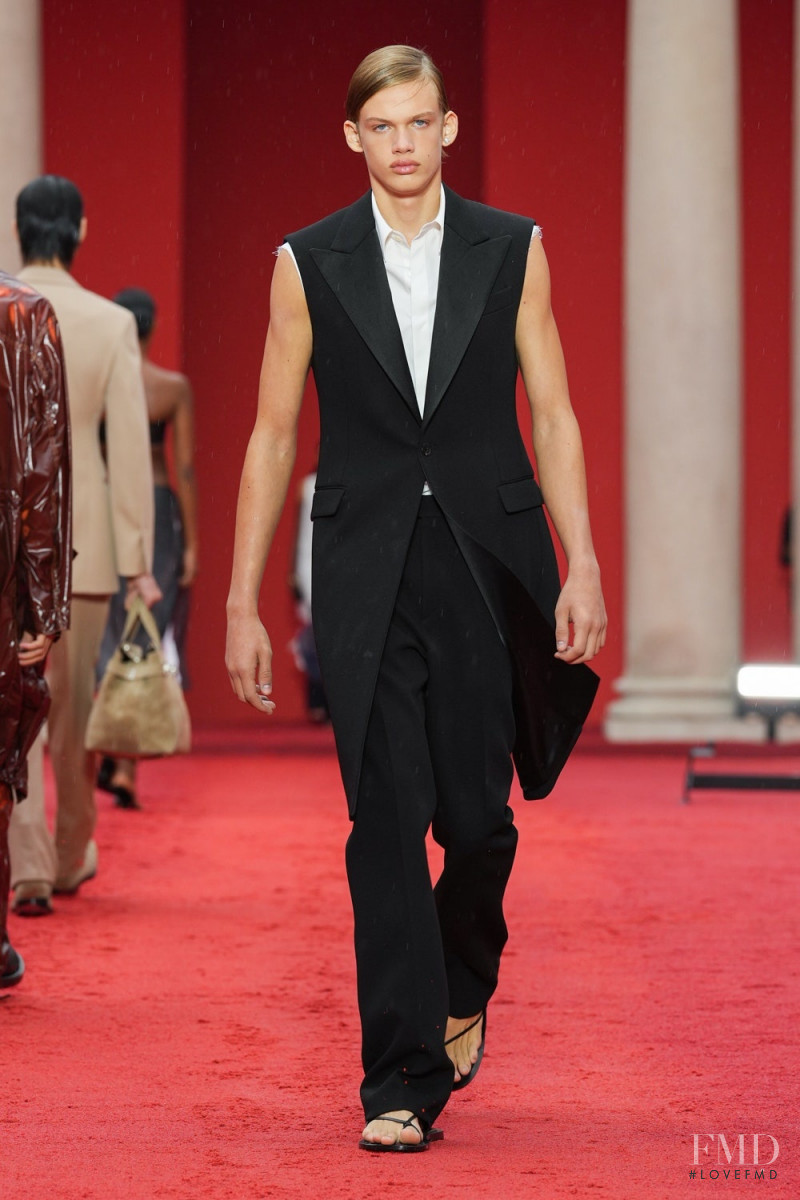 Alexander Tesini featured in  the Salvatore Ferragamo fashion show for Spring/Summer 2023