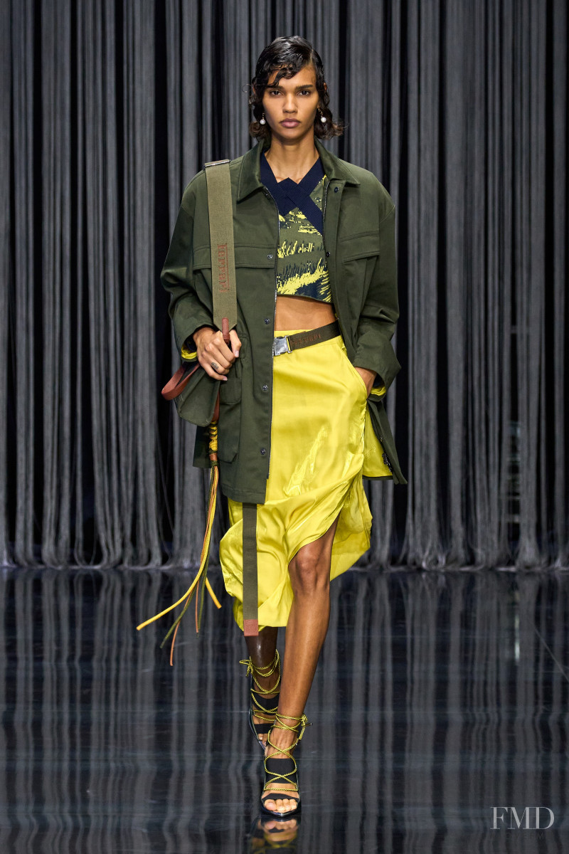 Barbara Valente featured in  the Ferrari Concept fashion show for Spring/Summer 2023