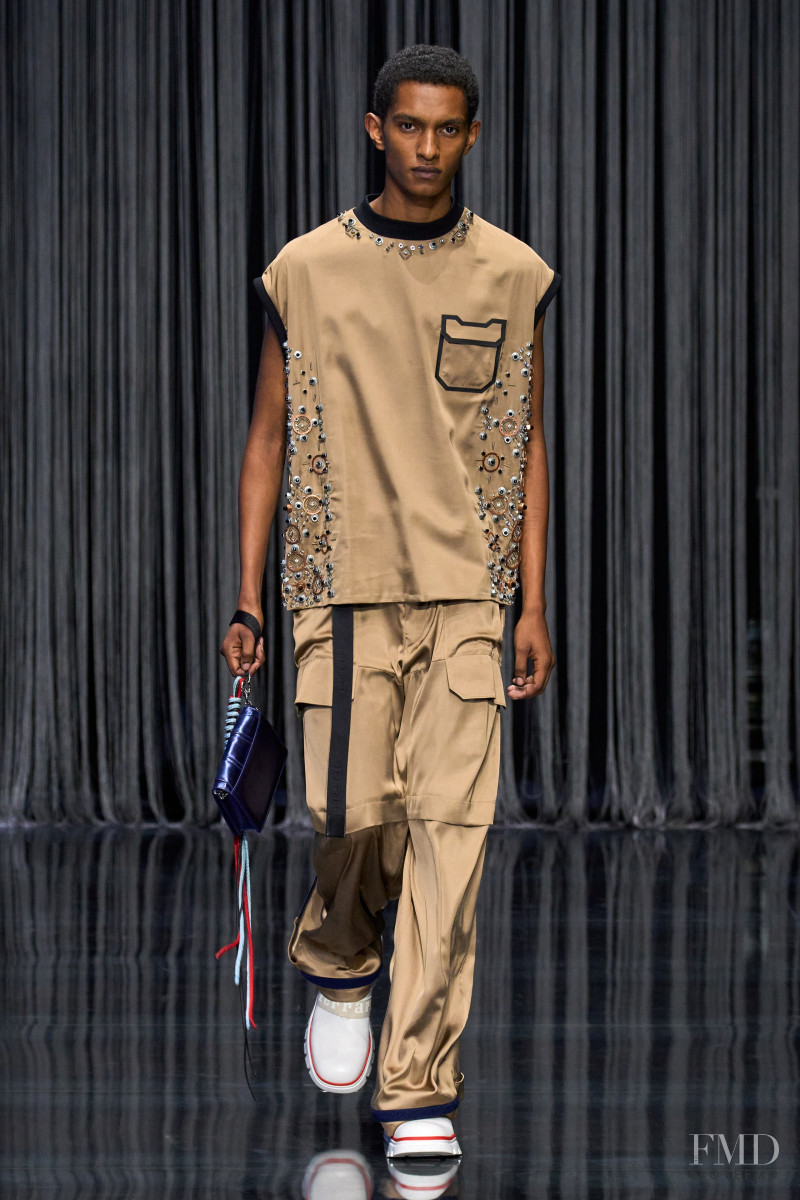 Matthew Seymour featured in  the Ferrari Concept fashion show for Spring/Summer 2023