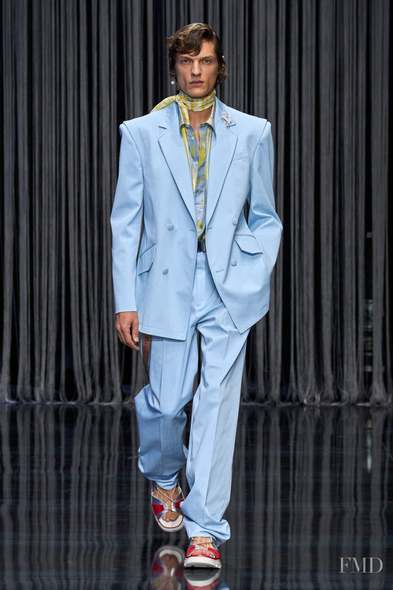Valentin Caron featured in  the Ferrari Concept fashion show for Spring/Summer 2023