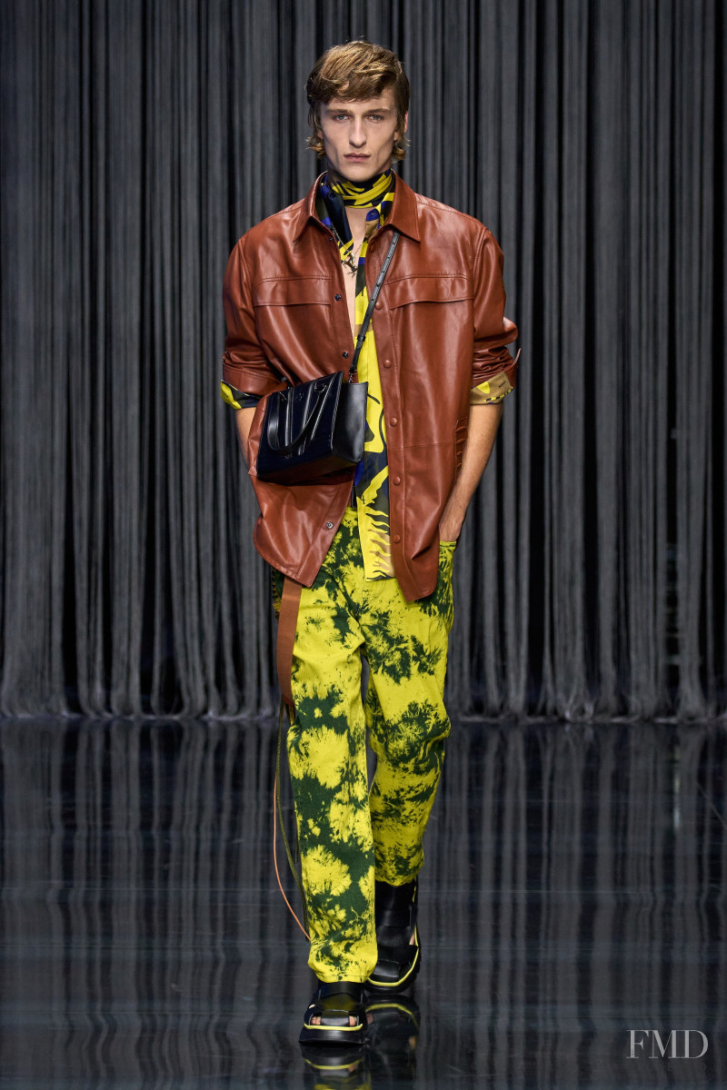 Vasko Luyckx featured in  the Ferrari Concept fashion show for Spring/Summer 2023