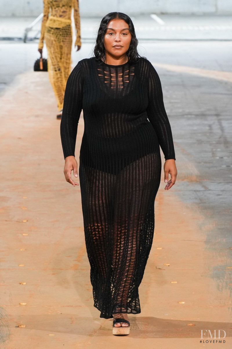 Paloma Elsesser featured in  the Gabriela Hearst fashion show for Spring/Summer 2023