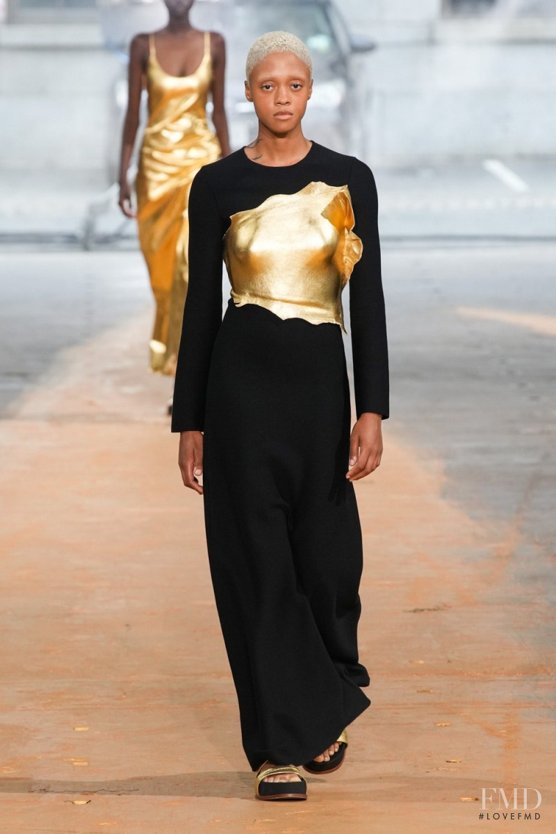 Moses Battiest featured in  the Gabriela Hearst fashion show for Spring/Summer 2023