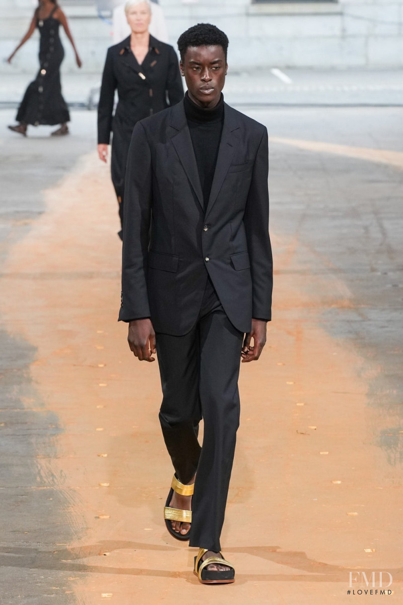 Babacar Ndoye featured in  the Gabriela Hearst fashion show for Spring/Summer 2023