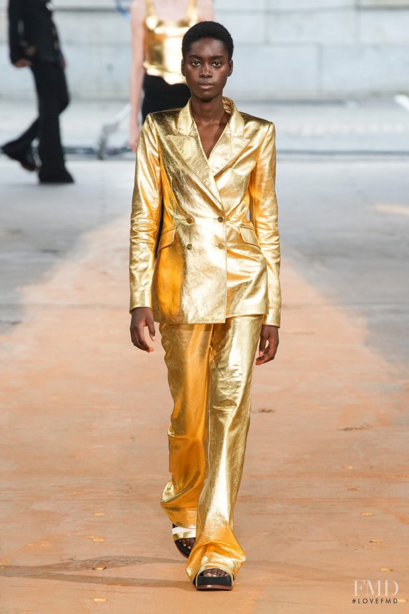 Tomiwa Mareyann featured in  the Gabriela Hearst fashion show for Spring/Summer 2023