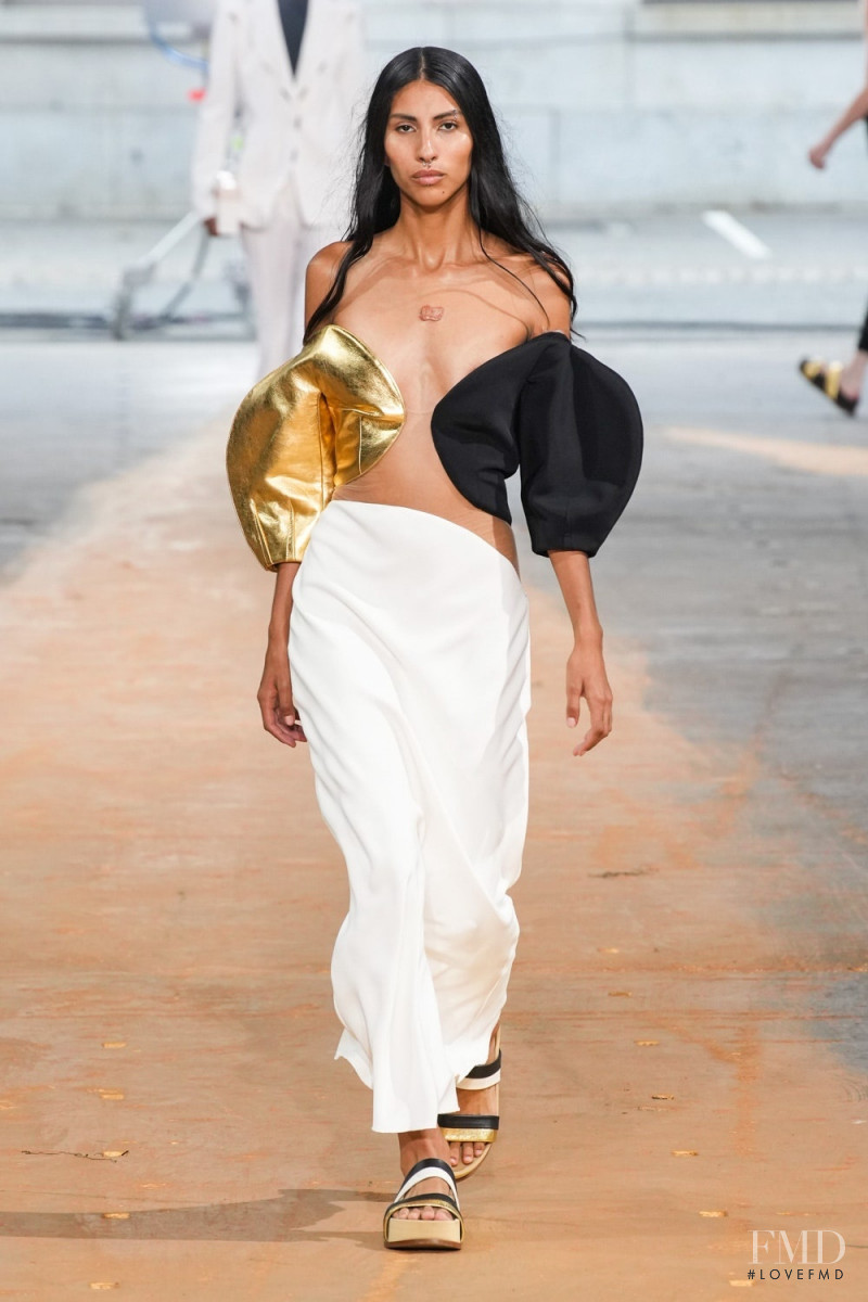 Valentine Alvarez featured in  the Gabriela Hearst fashion show for Spring/Summer 2023