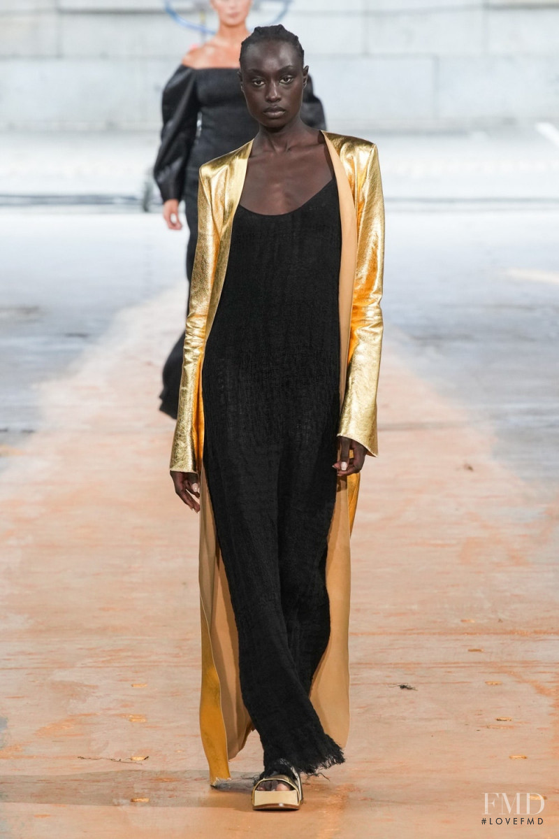 Nyagua Ruea featured in  the Gabriela Hearst fashion show for Spring/Summer 2023