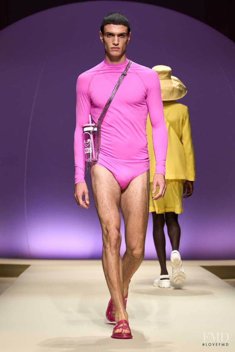 Gianluca Alessi featured in  the GCDS fashion show for Spring/Summer 2023