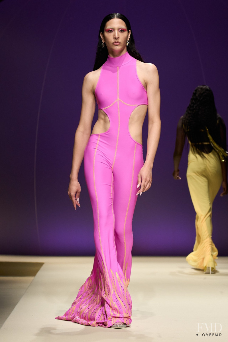 Cici Tamez featured in  the GCDS fashion show for Spring/Summer 2023