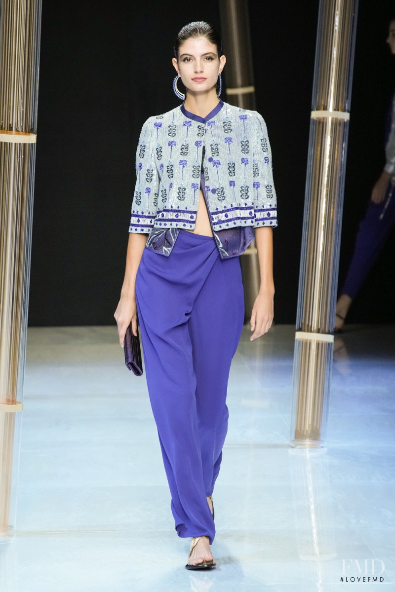 Nuria Rothschild featured in  the Giorgio Armani fashion show for Spring/Summer 2023