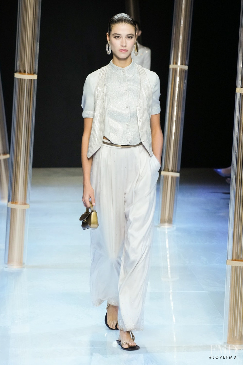 Anna Li featured in  the Giorgio Armani fashion show for Spring/Summer 2023