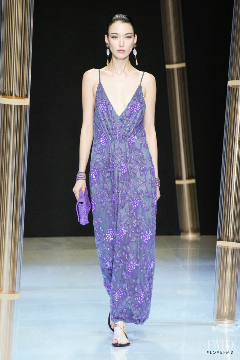 Saida Valieva featured in  the Giorgio Armani fashion show for Spring/Summer 2023