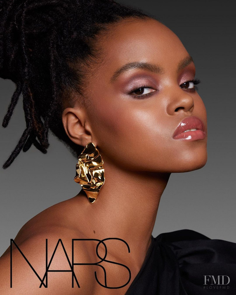 Mari Taylor featured in  the Nars Cosmetics advertisement for Holiday 2022