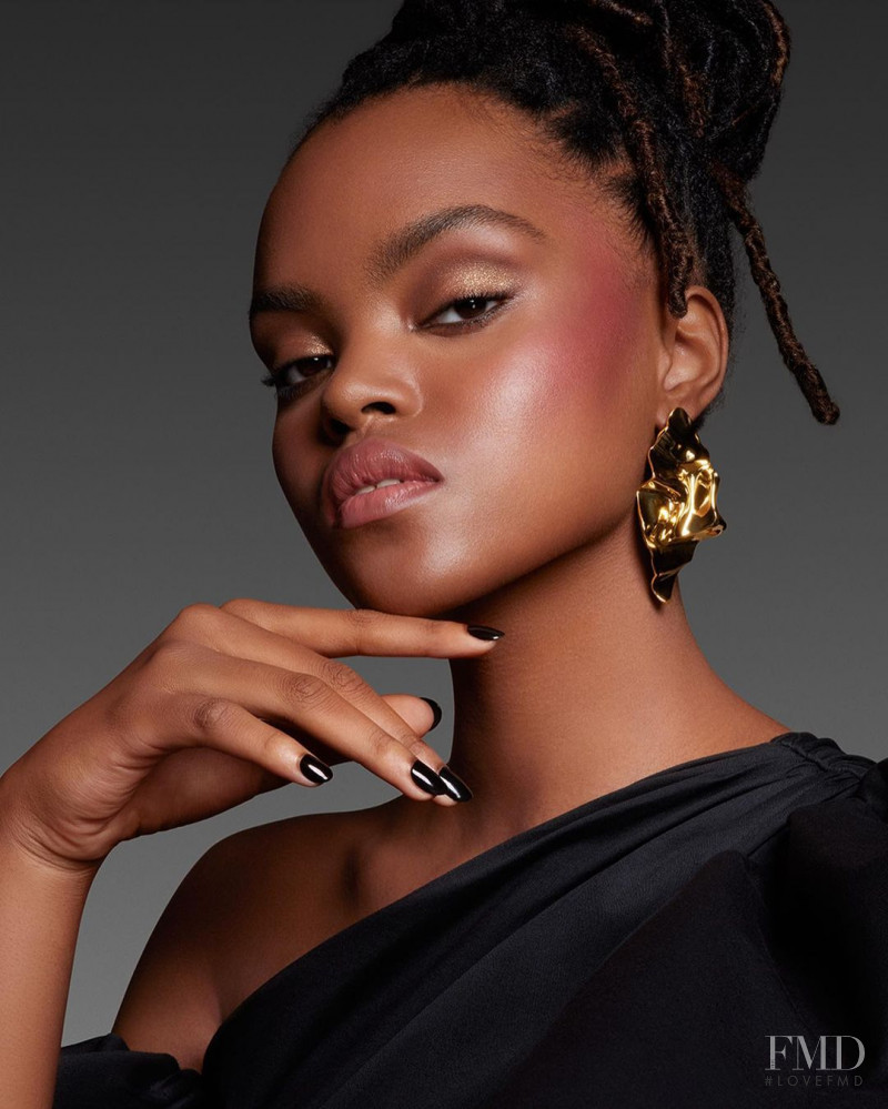 Mari Taylor featured in  the Nars Cosmetics advertisement for Holiday 2022