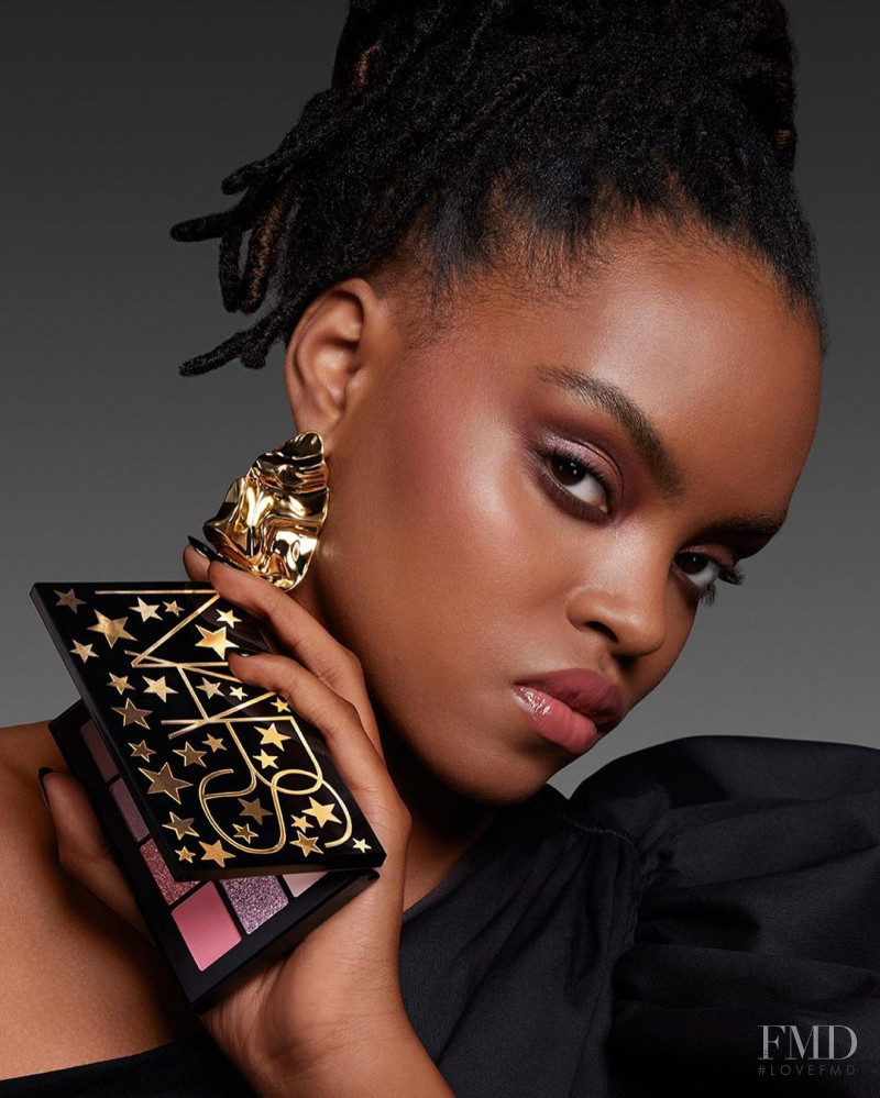 Mari Taylor featured in  the Nars Cosmetics advertisement for Holiday 2022