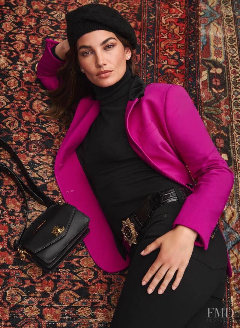 Lily Aldridge featured in  the Ralph Lauren Lauren by Ralph Lauren Holiday 2022 advertisement for Holiday 2022