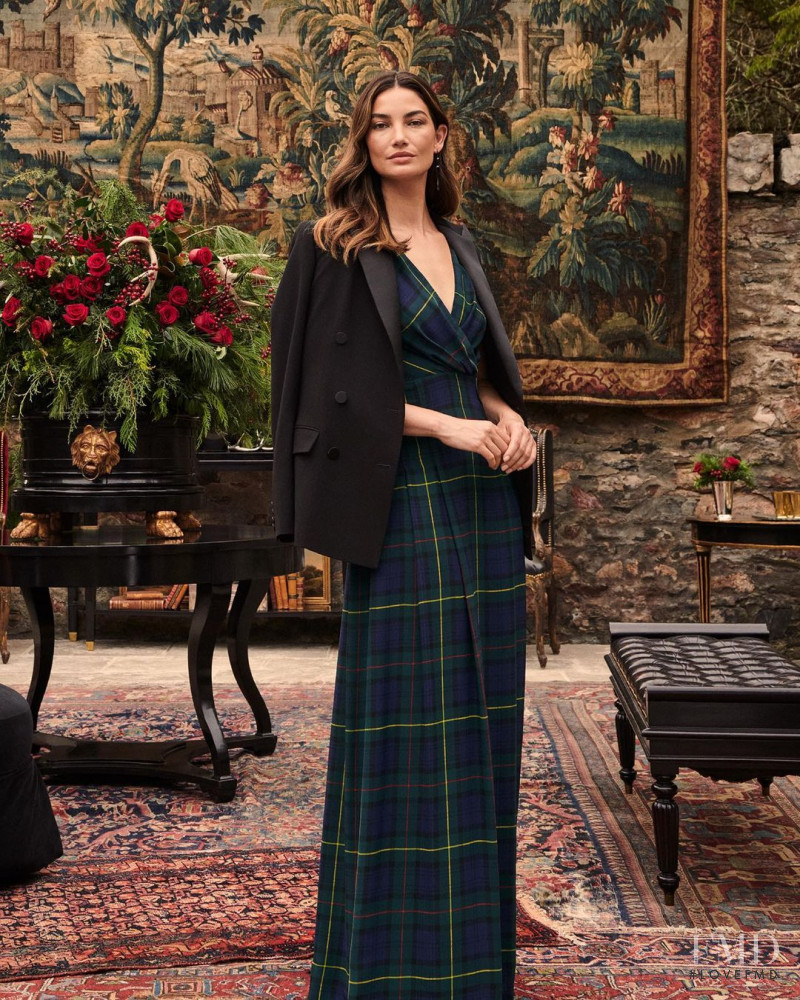 Lily Aldridge featured in  the Ralph Lauren Lauren by Ralph Lauren Holiday 2022 advertisement for Holiday 2022