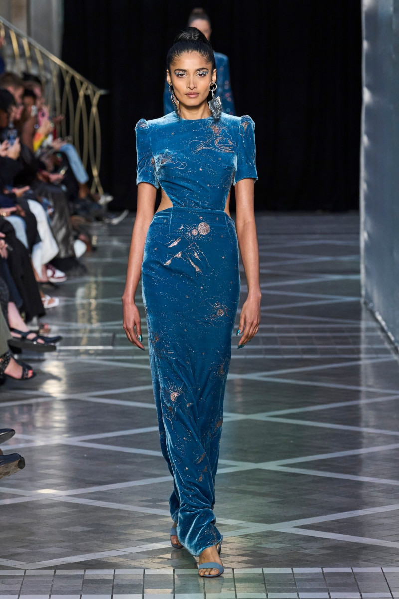 Aishwarya Gupta featured in  the Halpern fashion show for Spring/Summer 2023