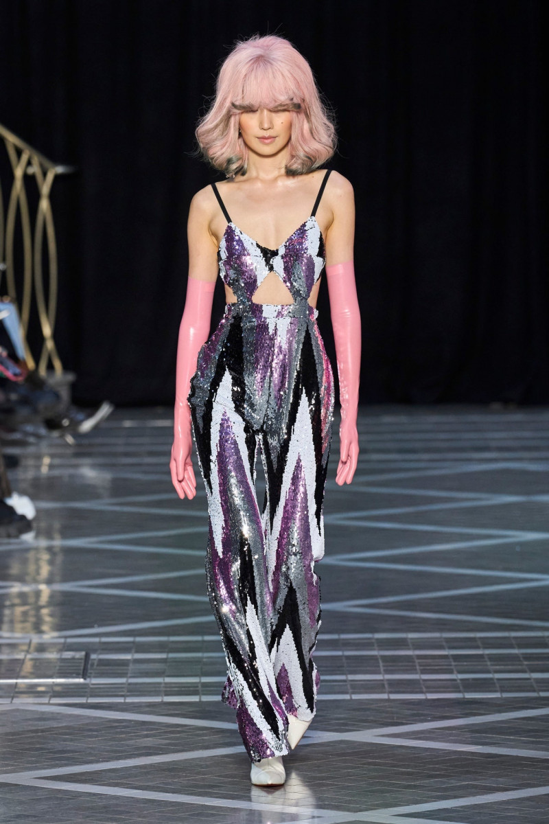 Dohyun Kim featured in  the Halpern fashion show for Spring/Summer 2023