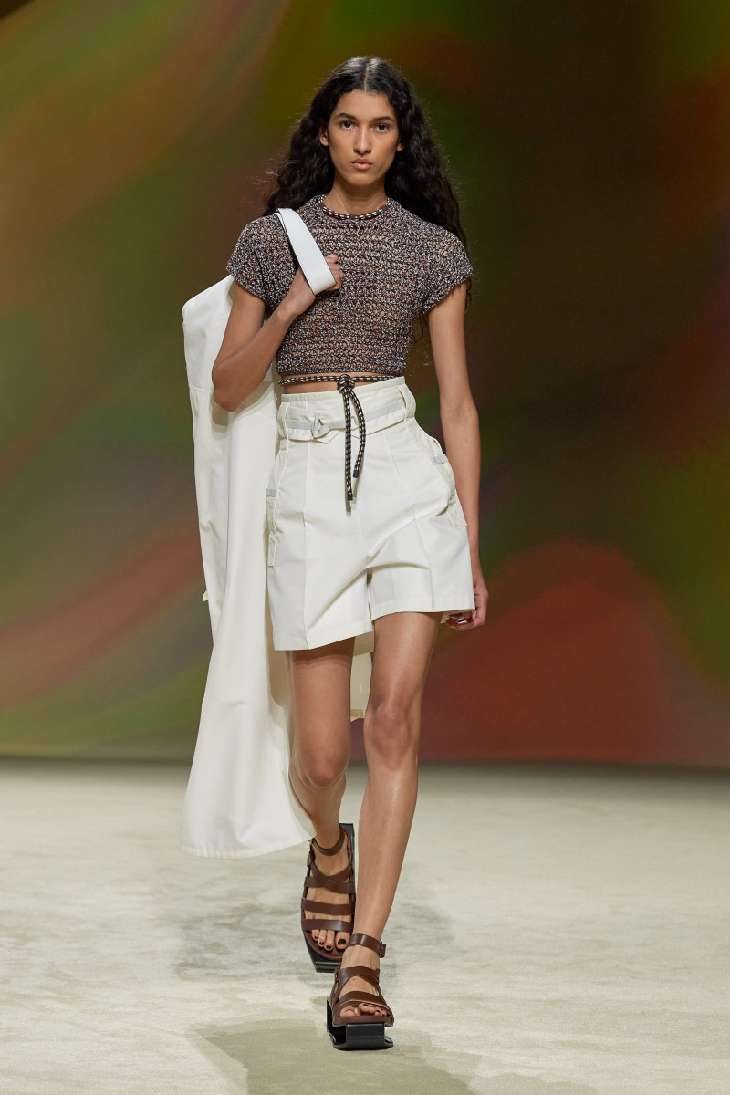 Jennifer Matias featured in  the Hermès fashion show for Spring/Summer 2023