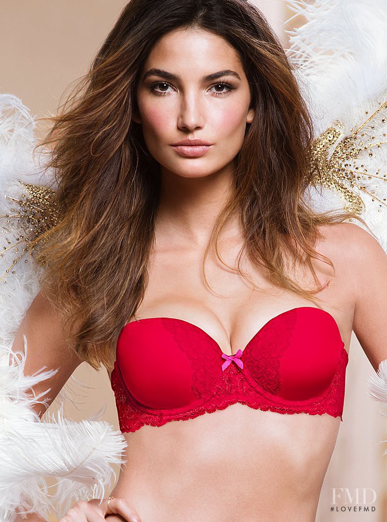Lily Aldridge featured in  the Victoria\'s Secret catalogue for Holiday 2013