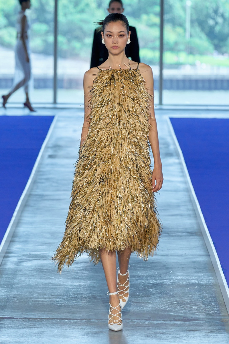 Mika Schneider featured in  the Jason Wu Collection fashion show for Spring/Summer 2023