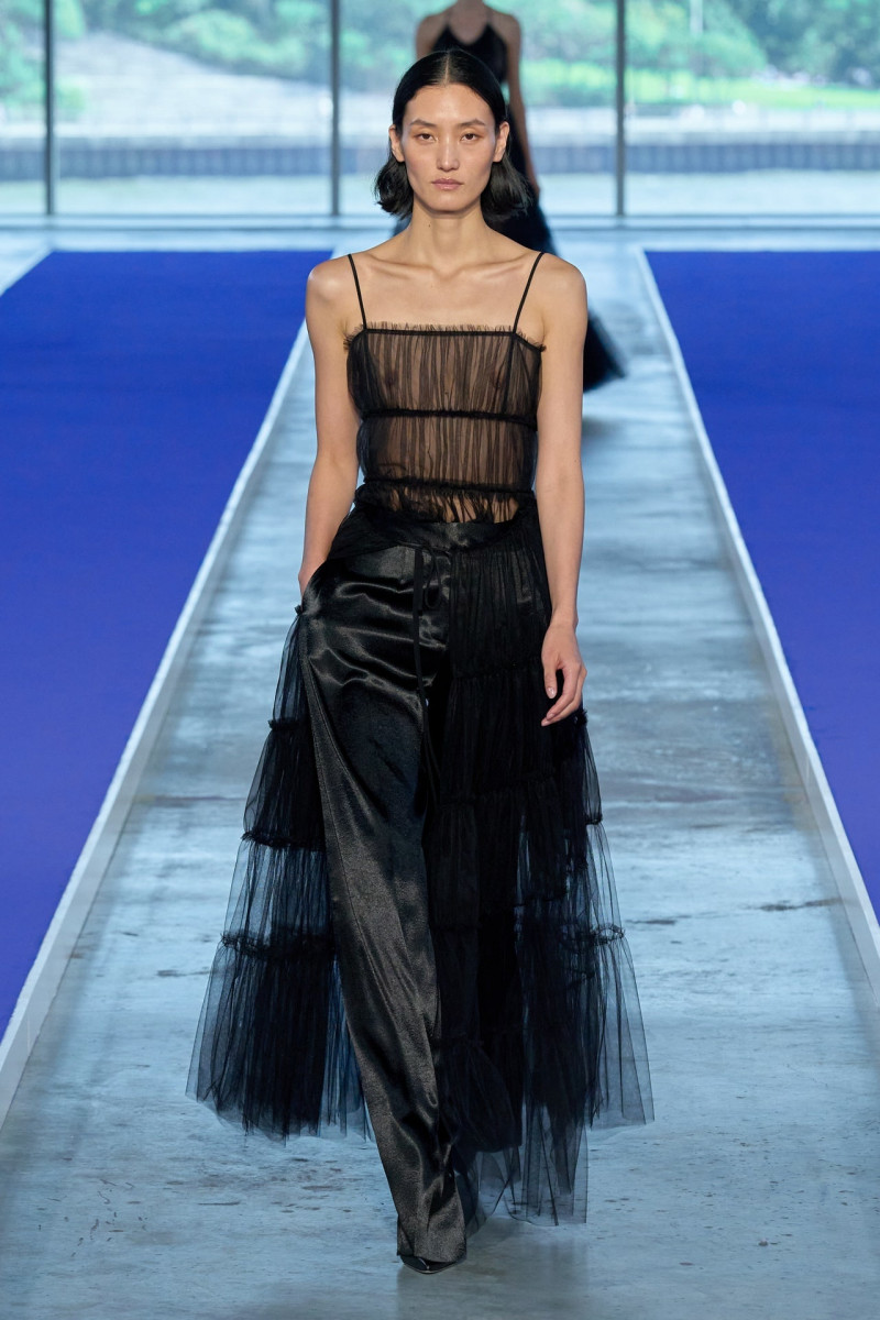 Lina Zhang featured in  the Jason Wu Collection fashion show for Spring/Summer 2023