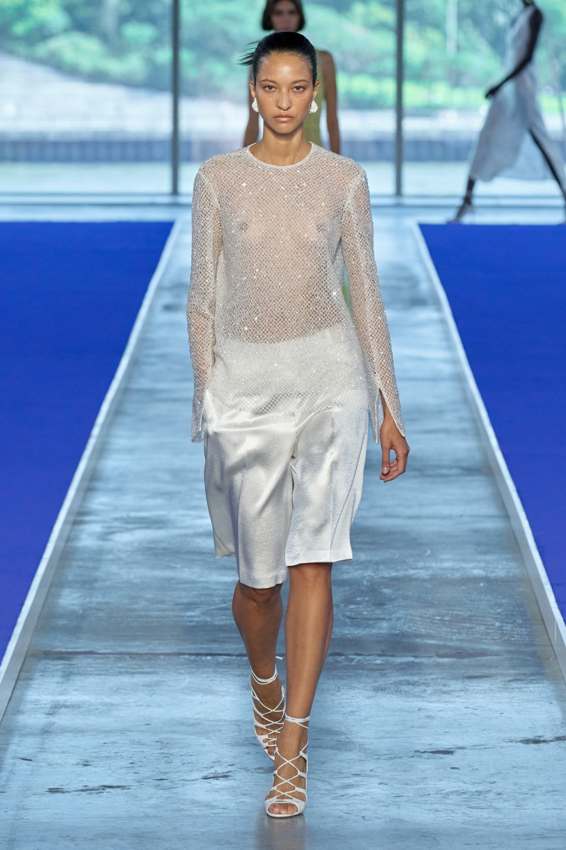 America Gonzalez featured in  the Jason Wu Collection fashion show for Spring/Summer 2023