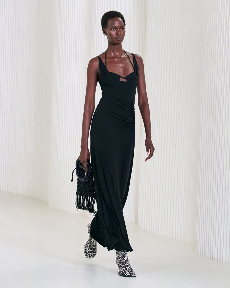 Nyarach Abouch Ayuel Aboja featured in  the Jonathan Simkhai fashion show for Spring/Summer 2023