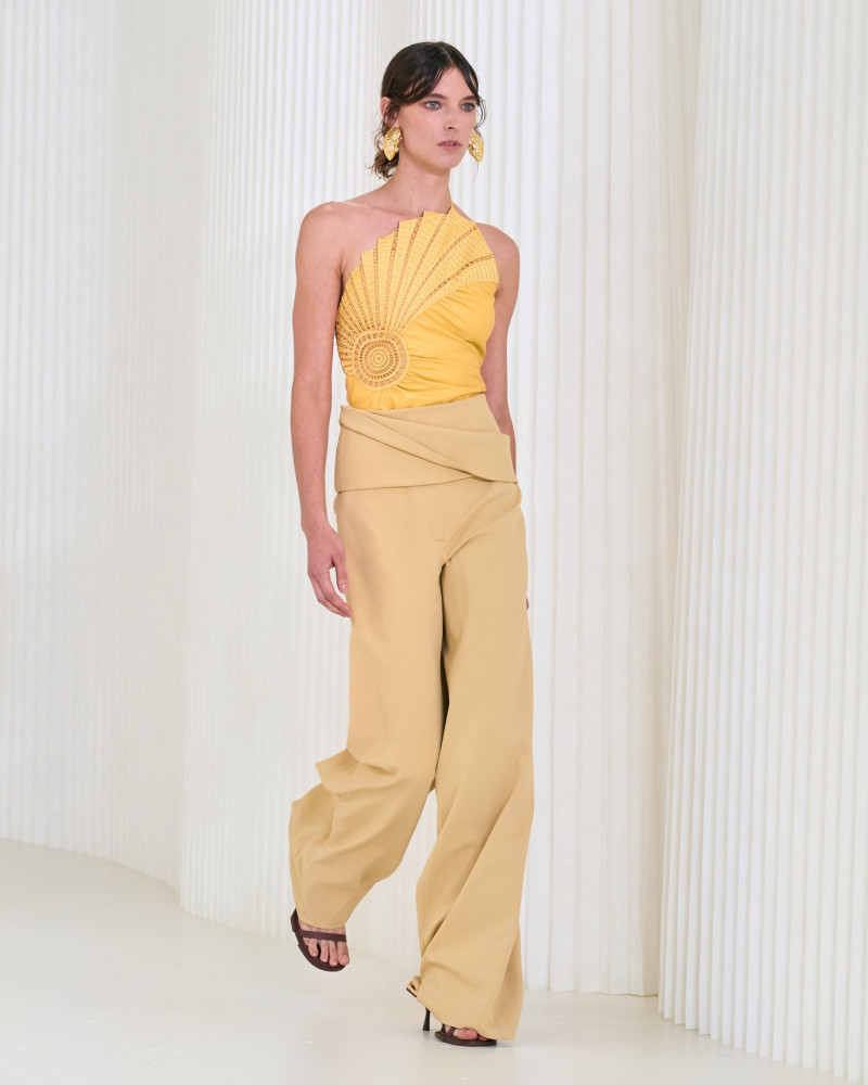 Ansley Gulielmi featured in  the Jonathan Simkhai fashion show for Spring/Summer 2023