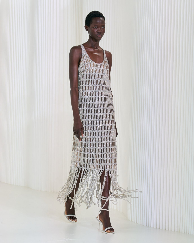 Anyiel Majok featured in  the Jonathan Simkhai fashion show for Spring/Summer 2023