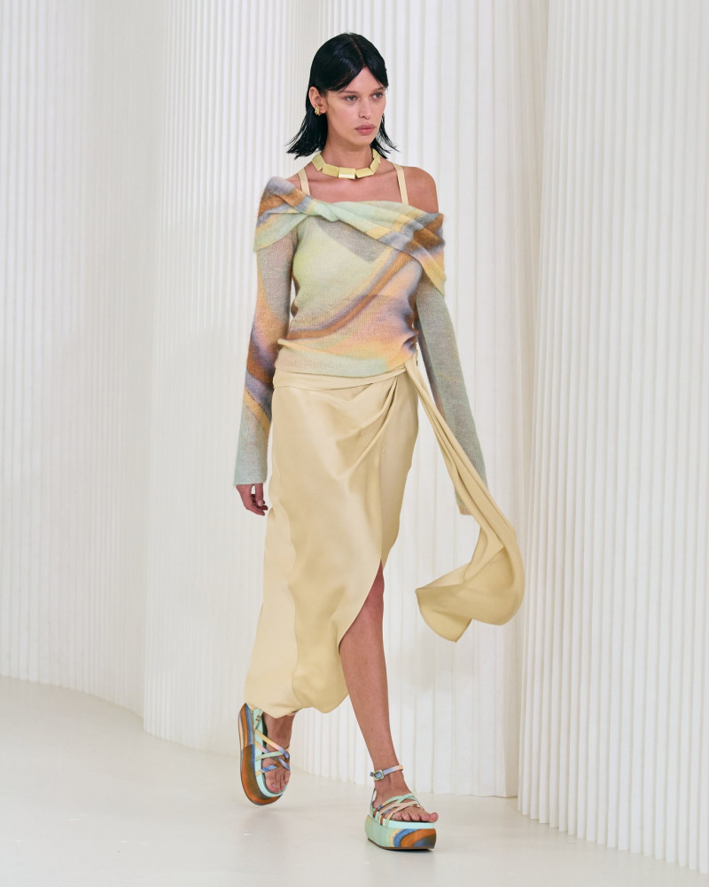 Maria Keidj featured in  the Jonathan Simkhai fashion show for Spring/Summer 2023