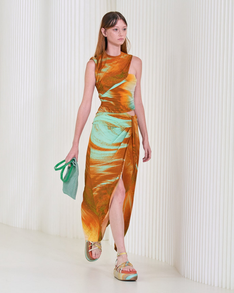 Sara Grace Wallerstedt featured in  the Jonathan Simkhai fashion show for Spring/Summer 2023