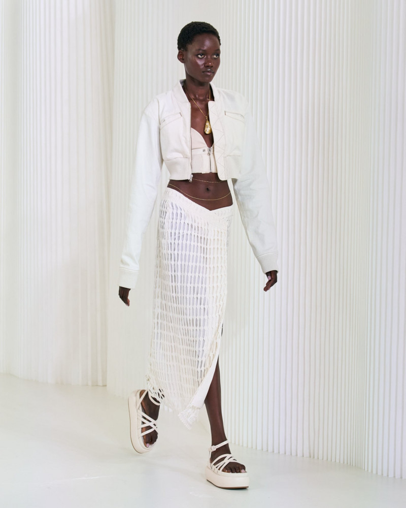 Caren Jepkemei featured in  the Jonathan Simkhai fashion show for Spring/Summer 2023