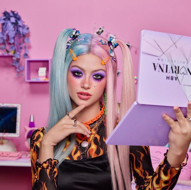 Alexis Taylor featured in  the Anastasia Beverly Hills advertisement for Winter 2021