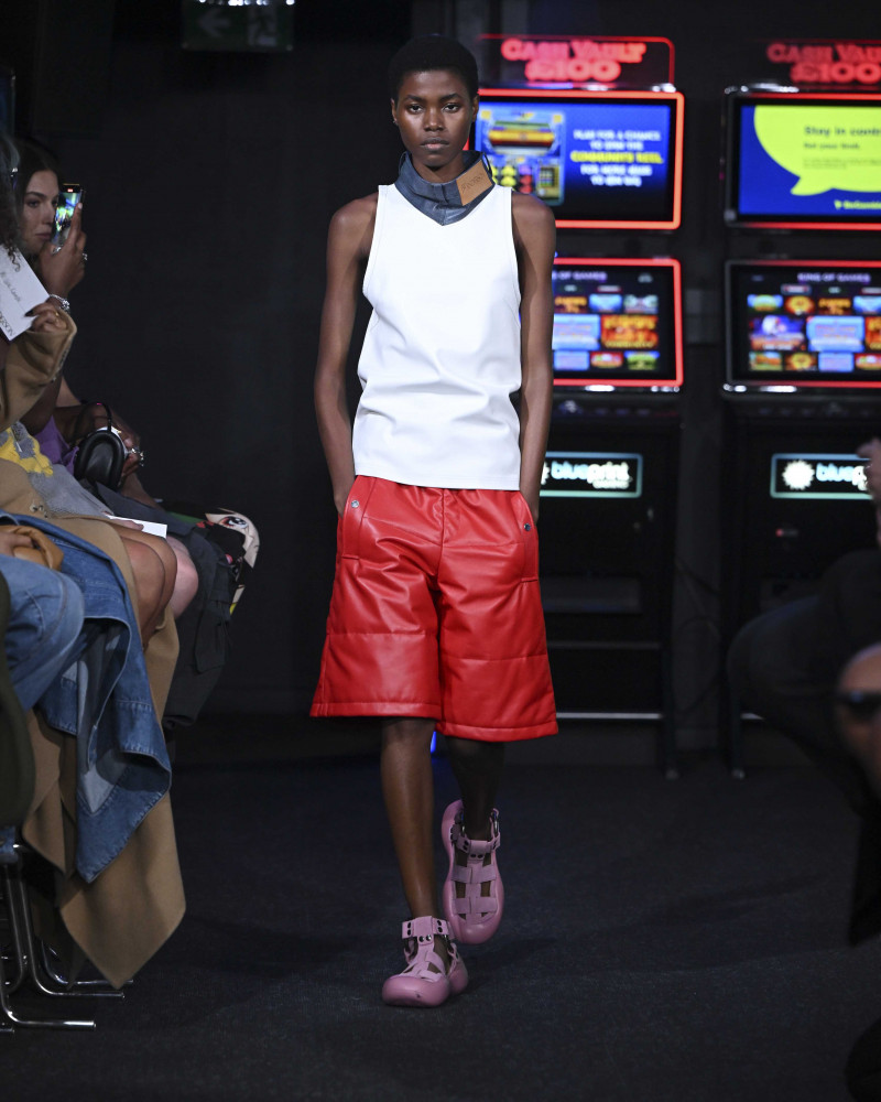 Victoria Fawole featured in  the J.W. Anderson fashion show for Spring/Summer 2023