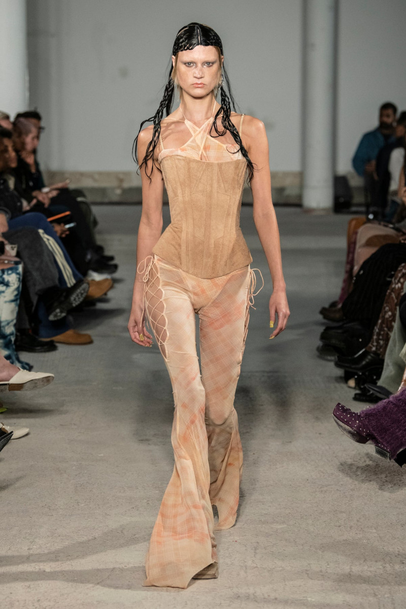 Michelle Laff featured in  the Knwls fashion show for Spring/Summer 2023